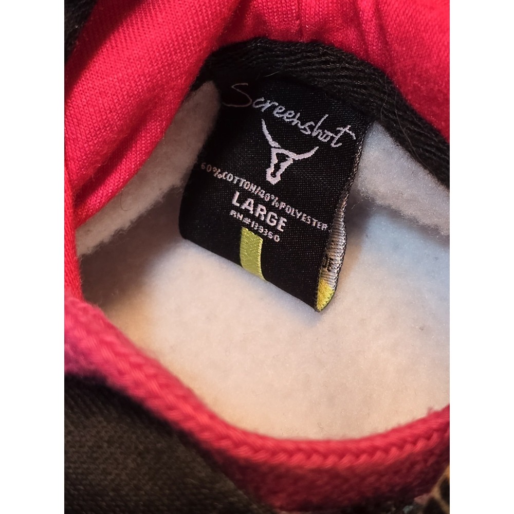 π₯ Unisex Blackβ 90s Style Hip Hop Hoodie Crown Logo Graphic Pocketed Sweatshirt - Picture 5 of 5